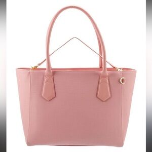 DAGNE DOVER signature tote bag in dusty taupe with black accents